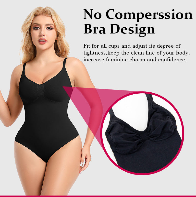 Kolovia Seamless Shapewear Bodysuit – Slimming Fajas Sculpt Body Shaper for Women