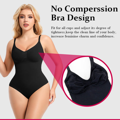 Kolovia Seamless Shapewear Bodysuit – Slimming Fajas Sculpt Body Shaper for Women